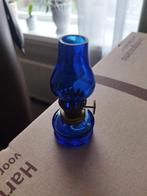 Kobalt blauw miniatuur olielamp, Antiek en Kunst, Ophalen