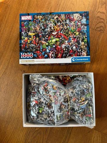 Marvel puzzel 1000 stukjes + poster beschikbaar voor biedingen