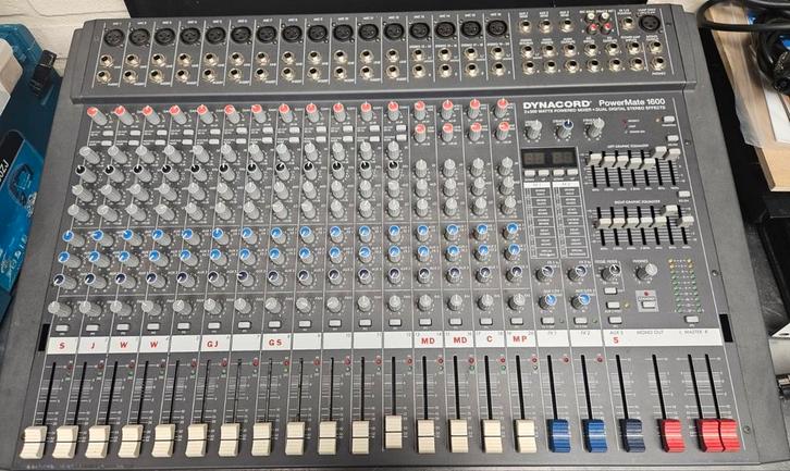 Dynacord Powermate 1600 mengpaneel versterker, Muziek en Instrumenten, Mengpanelen, Gebruikt, 20 kanalen of meer, Ophalen