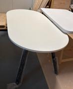 Deens ovale eettafel of bureau beige nieuw beton ciré, Tables by Leon, Roodwilligen 109, Nieuw, Vijf personen of meer