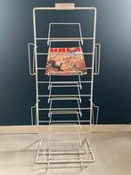 Vintage tijdschriften kaarten rek wit, Ophalen, Gebruikt