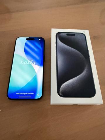 Iphone 15 Pro 256GB Blue Titanium in nieuwstaat beschikbaar voor biedingen