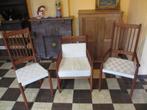 Beukenhouten Spijlenfauteuils stoelen vintage jaren 80, Ophalen, Gebruikt, Hout, Drie
