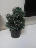 Bureau kerstboompje met verlichting,  25 cm, Ophalen of Verzenden, Gebruikt