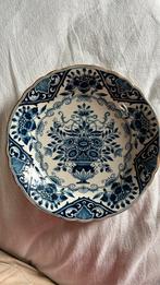 Antiek Delfts blauw bord, goede staat, 28 cm doorsnede, Ophalen of Verzenden