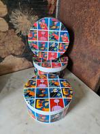 Keramiek koektrommel dekseldoos Reinaerde, Antiek en Kunst, Antiek | Keramiek en Aardewerk, Ophalen of Verzenden