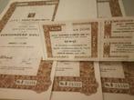 lage vraagprijs voor vijf aandelen, Ophalen of Verzenden, 1950 tot 1970, Aandeel