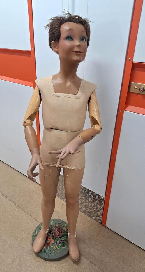 Jaren 30 mannequin/ etalagepop, Antiek en Kunst, Curiosa en Brocante, Ophalen