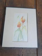 Zeer fraaie aquarel tulpen Robert Ottens., Ophalen