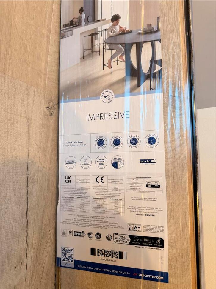 Quickstep Impressive Eiken laminaat Vloer, Doe-het-zelf en Verbouw, Vloerdelen en Plavuizen, Nieuw, Overige typen, Hout, 50 tot 150 cm