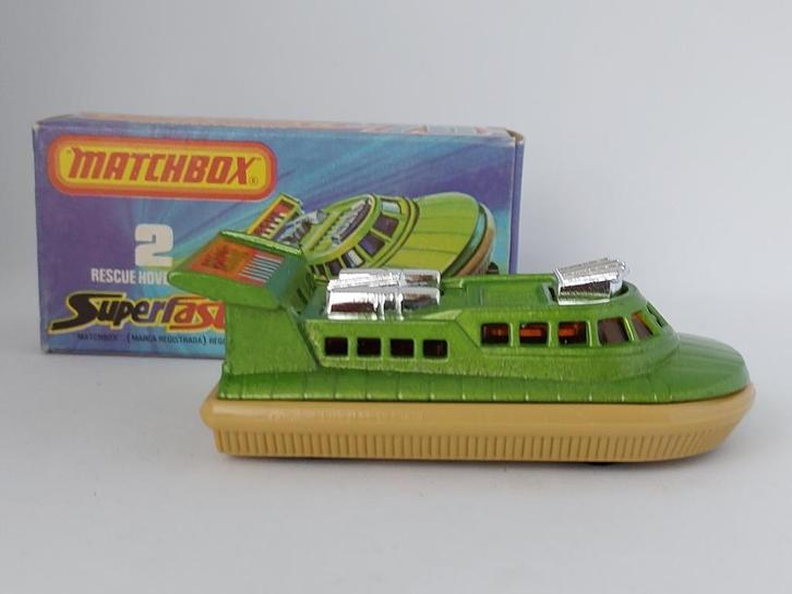 RESQUE ROVERCRAFT MATCHBOX No2 UIT1978 ONBESPEELD MET DOOSJE, Hobby en Vrije tijd, Modelauto's | Overige schalen, Nieuw, Overige typen