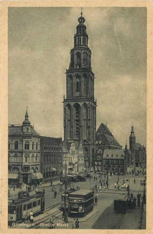 (300-136-037) Groningen Groote Markt, Verzamelen, Ansichtkaarten | Nederland, Groningen, Verzenden