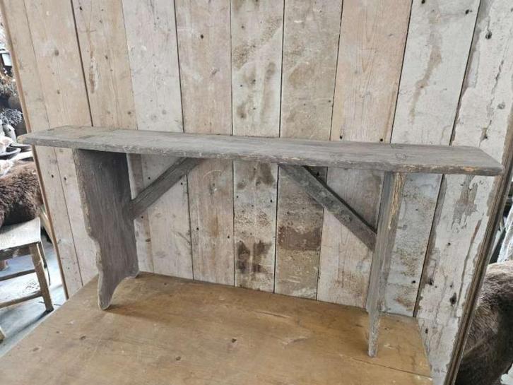 oud bankje ``WOONWINKEL RUSTIEK``, Antiek en Kunst, Curiosa en Brocante, Ophalen of Verzenden