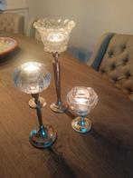 Zilveren windlicht set., Antiek en Kunst, Ophalen of Verzenden, Zilver