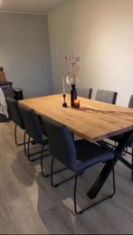 Eetkamerstoel Grijs, Ophalen, Zo goed als nieuw, Strak en modern, Vijf, Zes of meer stoelen