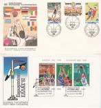 Basketbal EK 2 geïllustreerde covers met serie en blok 1987, Postzegels en Munten, Brieven en Enveloppen | Buitenland, Envelop