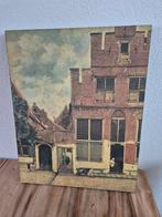 Vintage schilderij: straatje van Vermeer, Antiek en Kunst, Kunst | Schilderijen | Klassiek, Ophalen of Verzenden