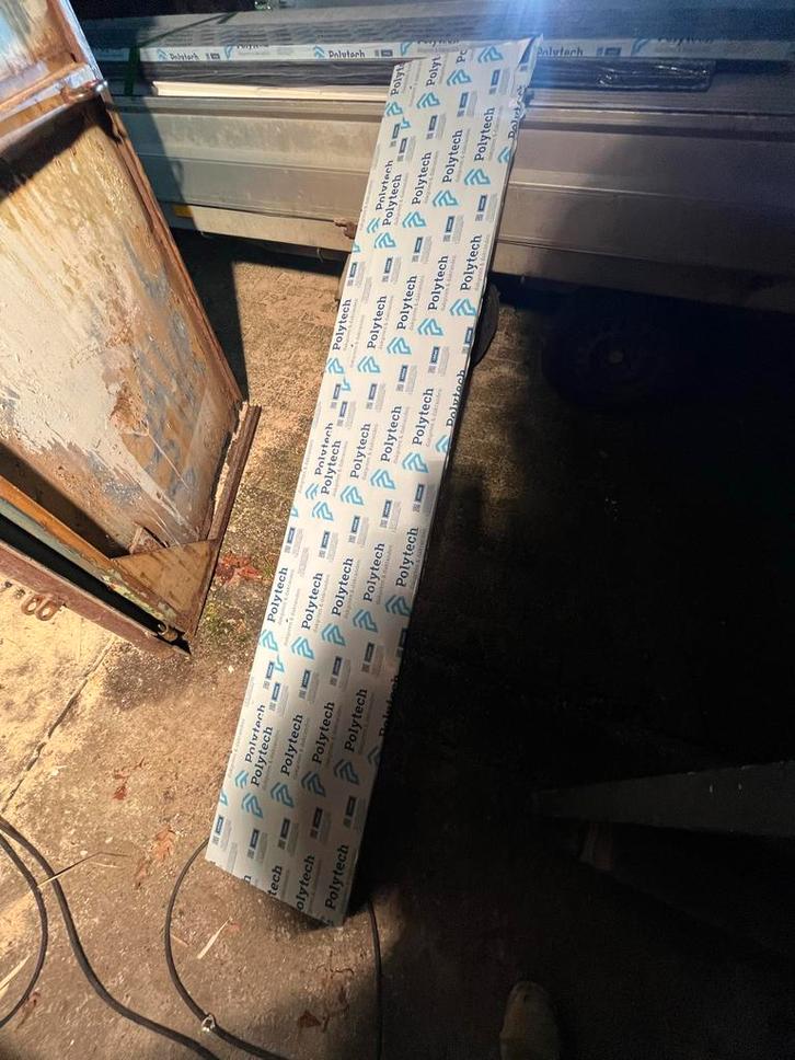 Polytech dakrand panelen  kleur crème Nieuw, Doe-het-zelf en Verbouw, Dakpannen en Dakbedekking, Nieuw, Dakplaat of Dakpanplaat