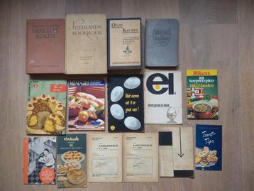 Antiek vintage kookboek recept kookboeken receptenboekjes beschikbaar voor biedingen