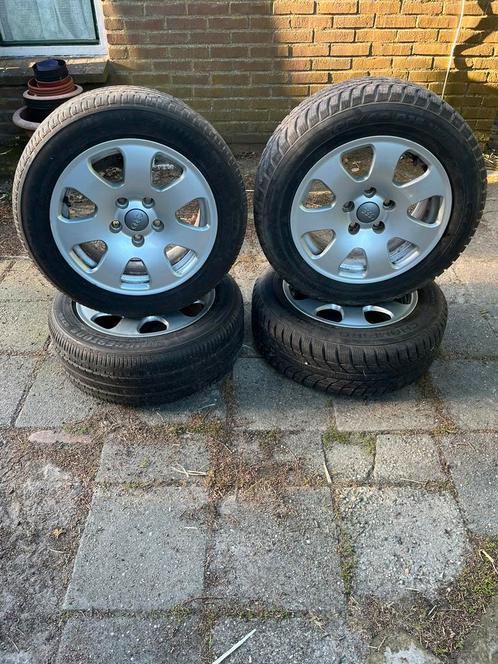 Set orginele audi velgen / wielen 5x112 met banden 8E0601025, Auto-onderdelen, Banden en Velgen, Banden en Velgen, Zomerbanden