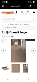 Kwantum Cornell Beige Tapijt - 6m² Reststuk, Huis en Inrichting, Ophalen, Beige, Rechthoekig, 200 cm of meer