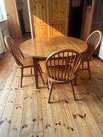 Eettafel met stoelen, Huis en Inrichting, Tafels | Eettafels, Gebruikt, Vijf personen of meer, Rechthoekig, 50 tot 100 cm