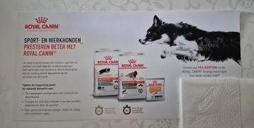 Kortingsbon 15% op Royal Canin sportvoeding  beschikbaar voor biedingen