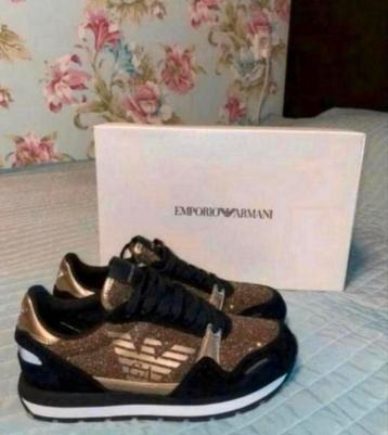 Dames schoenen Emporio Armani nieuw 36 36.5 37 goud glitter 