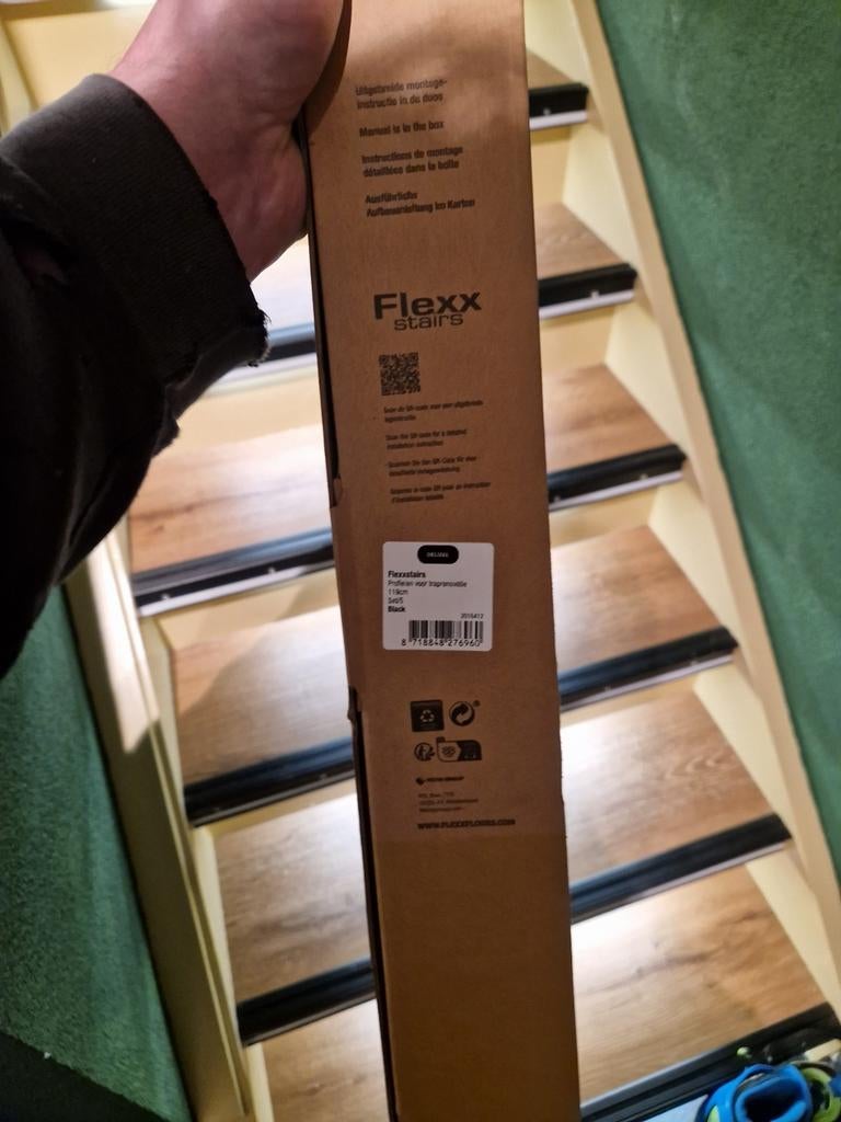 Flexxstairs Deluxe Trapprofielen Zwart, Geïmpregneerd, Minder dan 25 mm, Overige typen, Nieuw