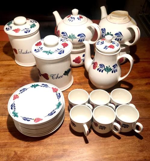 Boerenbont servies, model “Zeeland” - handgeschilderd, Huis en Inrichting, Keuken | Servies, Nieuw, Compleet servies, Boerenbont