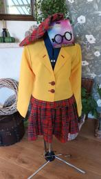 schotse studente halloween  clouwn rok jas bril nieuw, Kinderen en Baby's, Ophalen of Verzenden, Nieuw, 122 t/m 128, Meisje