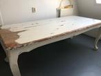 Brocante eettafel, Huis en Inrichting, Tafels | Eettafels, Ophalen, Gebruikt, Eikenhout, 200 cm of meer