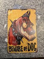 metalen bordje van Beware of Dog Hier waak ik bordje, Dieren en Toebehoren, Metalen bordje van Beware of Dog Hier waak ik bordje