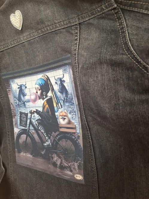 Het meisje met de parel, dames spijkerjasje, jeansjasje, den, Kleding | Dames, Jassen | Zomer, Zo goed als nieuw, Maat 38/40 (M)