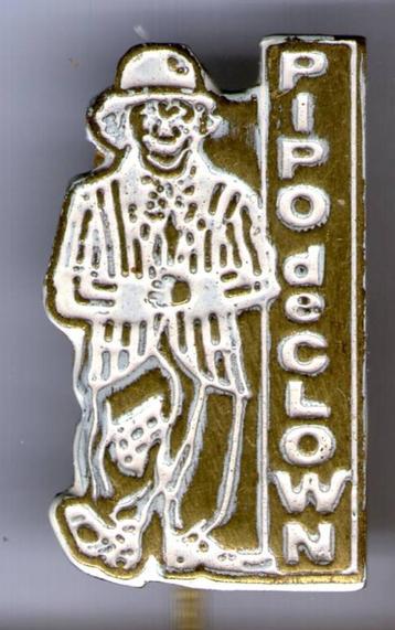 PIPO de Clown wit op koper TV/stripfiguur speldje( S_168 ) beschikbaar voor biedingen
