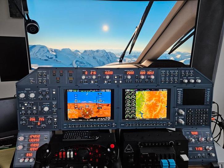 Home Cockpit voor Flight Simulator 2020/2024, P3D, X-plane, Computers en Software, Joysticks, Zo goed als nieuw, Ophalen of Verzenden