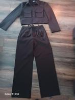 Bruine dames set - jasje en broek, Maat 38/40 (M), Bruin, Zara, Ophalen of Verzenden