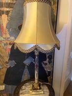 Vintage XL tafellamp van onyx en messing, Ophalen