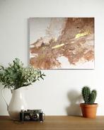 Abstract Schilderij met Goudaccenten, Ophalen of Verzenden