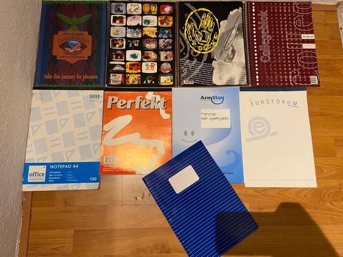 9 Schriften en schrijfblokken nieuw!, Diversen, Schoolbenodigdheden, Nieuw, Ophalen of Verzenden