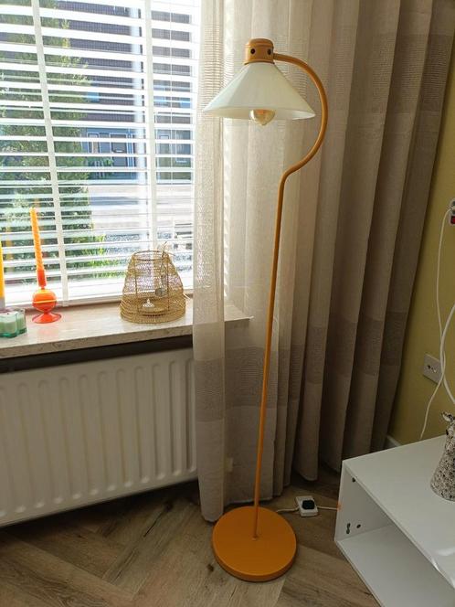 Retro Vloerlamp, Huis en Inrichting, Lampen | Vloerlampen, Gebruikt, 150 tot 200 cm, Glas, Metaal, Ophalen
