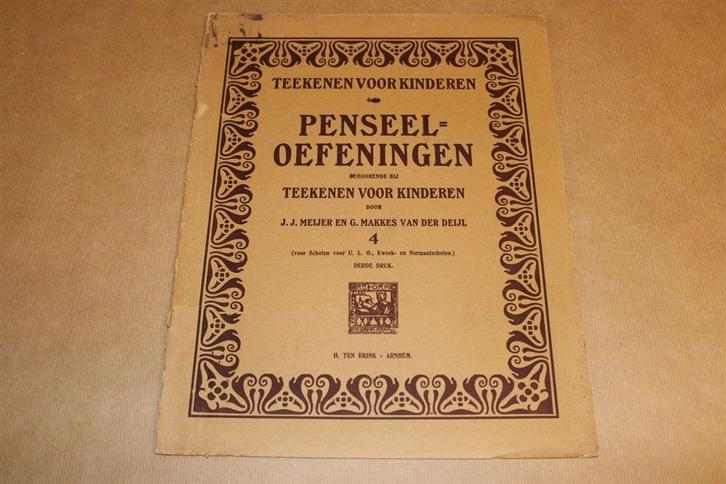 Penseeloefeningen - Teekenen voor kinderen - ca 1930, Boeken, Prentenboeken en Plaatjesalbums, Zo goed als nieuw, Ophalen of Verzenden