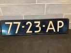 Oude kentekenplaat 77-23-AP (121125s), Auto diversen, Kentekenplaathouders, Ophalen of Verzenden, Gebruikt