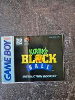 Instructieboekje voor Kirby's Block Ball, 1 speler, Ophalen of Verzenden, Zo goed als nieuw, Vanaf 3 jaar