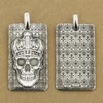 Kroon Schedel hanger - 999 zilver, Sieraden, Tassen en Uiterlijk, Kettinghangers, Overige voorstellingen, Beyondthepaintingstudio@gmail.com