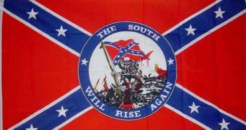 Rebel Confederatie South Will Rise Again vlag, Diversen, Vlaggen en Wimpels, Nieuw, Ophalen of Verzenden