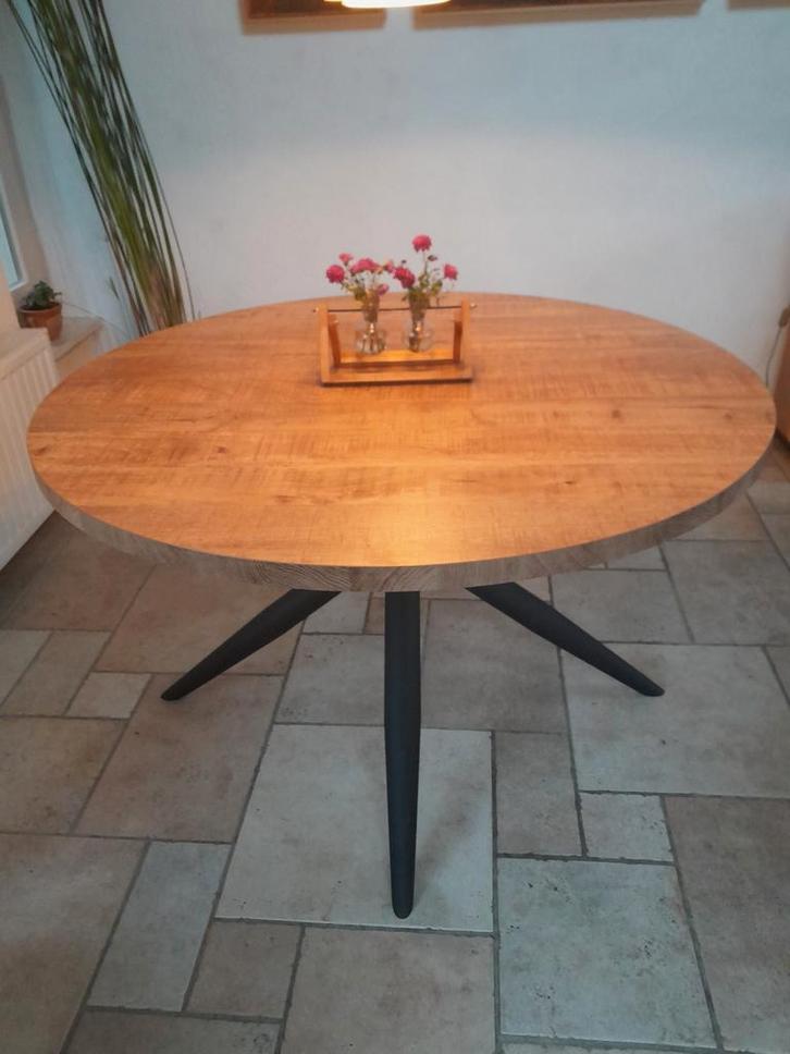 Ronde Lamulux Eettafel - 130cm - Zo Goed Als Nieuw!, Huis en Inrichting, Tafels | Eettafels, Zo goed als nieuw, 100 tot 150 cm