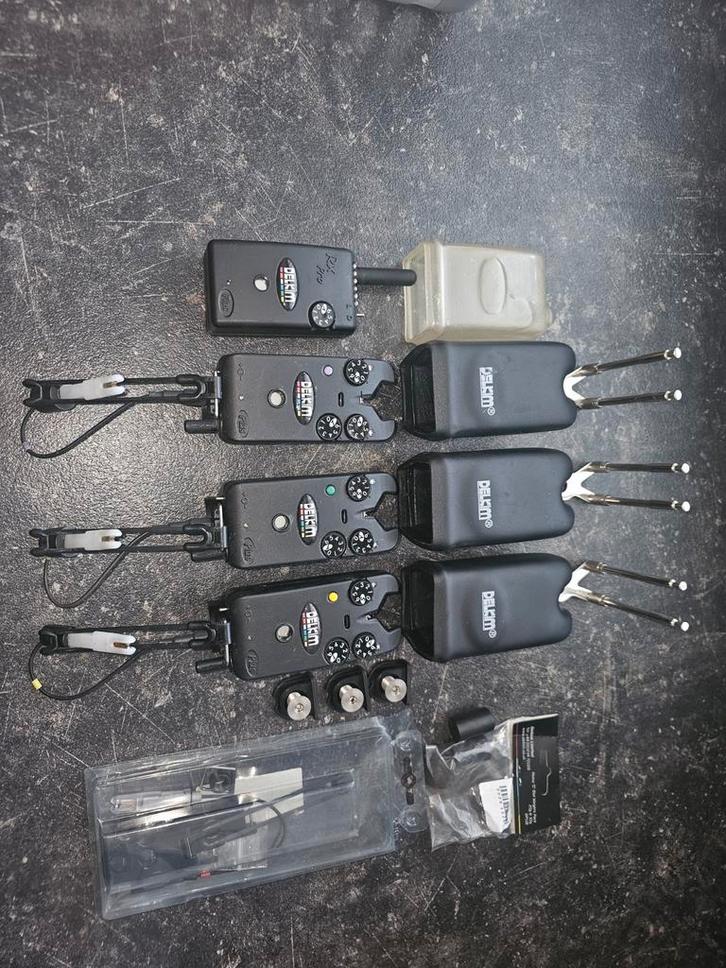 3x delkim txi plus incl receiver en meer, Watersport en Boten, Hengelsport | Karpervissen, Ophalen of Verzenden