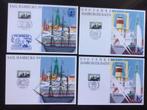 Bund kaarten Sail Hamburg en 800 Jahre Hamburger Hafen, Ophalen of Verzenden, BRD, Gestempeld