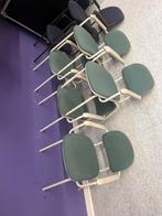 8 Gebruikte Stoelen - Metalen Frame & Stoffen Zitting, Huis en Inrichting, Stoelen, Ophalen, Gebruikt, Overige kleuren, Metaal